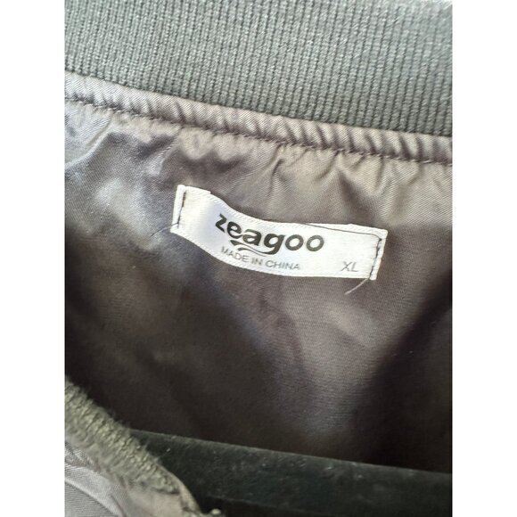 Zeagoo Men's Black Jacket size X-large long sleeve polyester winter full zipper - Picture 4 of 7